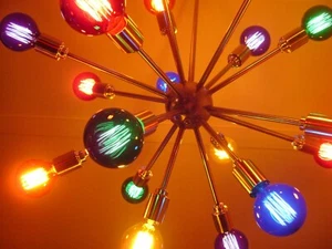 Light Bulbs - Antique Replica - G25 Globe Squirrel Cage - Color Variety - Picture 1 of 13