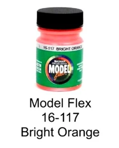 Badger Model Flex 16-117 Bright Orange 1 oz Acrylic Paint Bottle - Picture 1 of 1