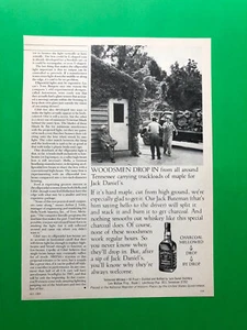 JACK DANIEL'S WHISKEY ORIGINAL VINTAGE 1 PAGE PRINT AD ADVERTISEMENT A10 - Picture 1 of 1