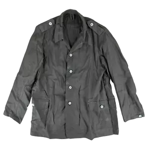 Swedish Army Coat Chore Jacket M58 Brown Vintage 1960s Large - Picture 1 of 9