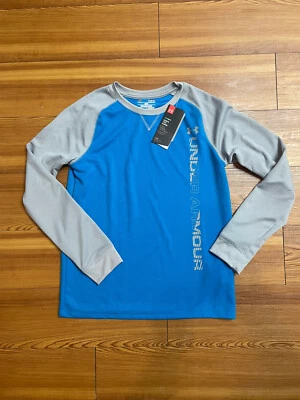 Under Armour Cold Gear синий и серый с длинным рукавом молодежный большой - Изображение 1 из 4