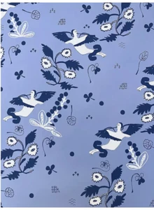 Anthropologie Wallpaper 3 Rolls NOTTENE Cornflower DREAMLAND Angels Vines NEW - Picture 1 of 9