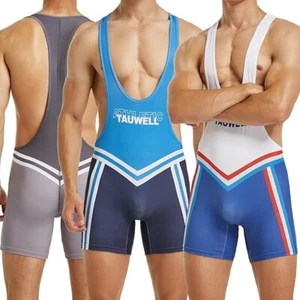 Tauwell Gay’le modische ärmellose Body suit Einteiler Singlet Wrsestling Body - Bild 1 von 104