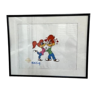 Woody & Winnie Woodpecker Lovebirds Walter Lantz Serigraph Ltd Ed Cel Art Animat - Picture 1 of 10