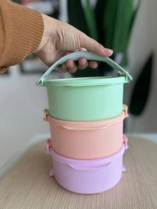 Tupperware Click To Go Brotdose Aufbewahrung 3er Set, 550 ml Mehrfarbig Neu - Bild 1 von 4