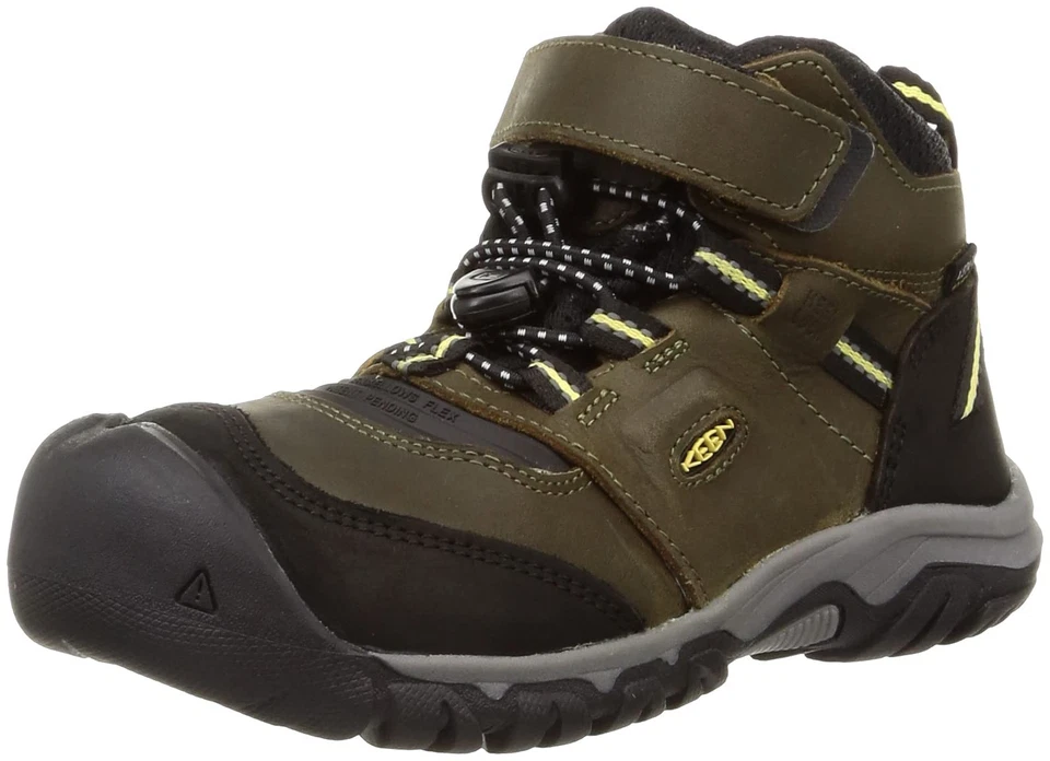 Talla 7 Big Kid KEEN Big Kid's Ridge Flex Media Altura Impermeable Cuero Senderismo B.. Foto 1 de 1
