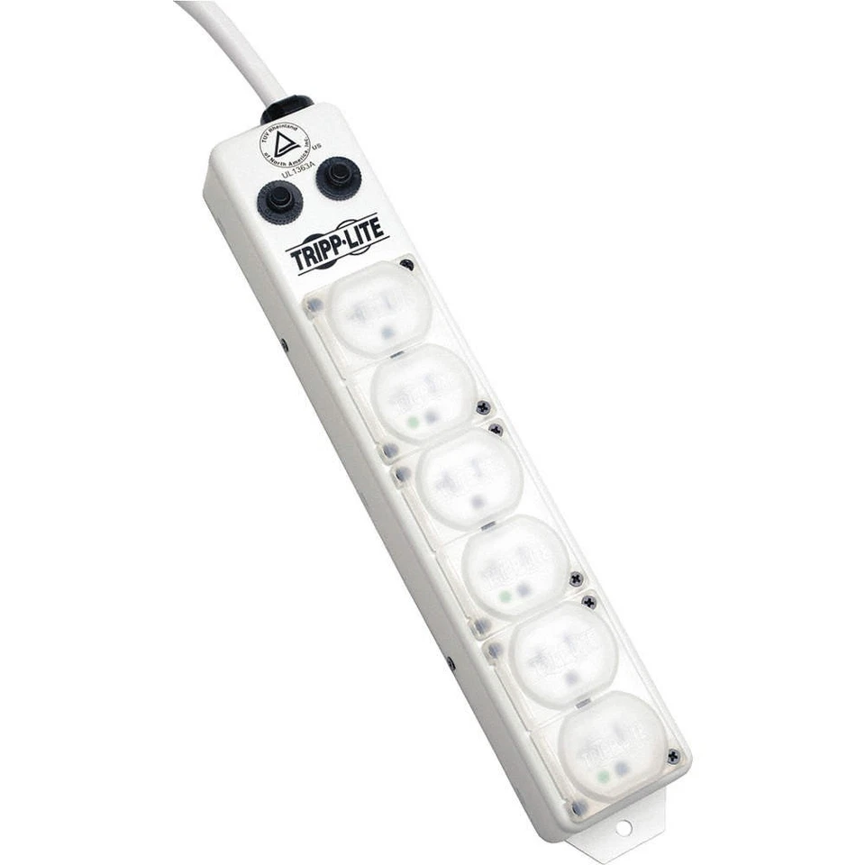 TRIPP LITE PS615HG20AOEM Outlet Strip,6 Outlet,20A,13-3/4" L,Wht 43MC71 - Image 1 of 1