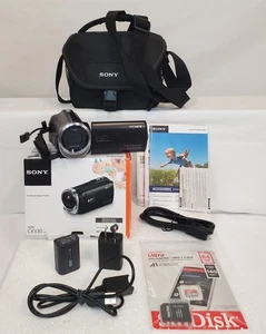 Sony Handycam Camcorder Camera HDR-CX330 w. SD Box & OEM Accessories Bag TESTED - Picture 1 of 24