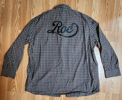 Vintage Y2K Rocawear Mens Button Front Shirt Plaid Long Sleeve Pocket Cotton 3xl - Image 1 of 4