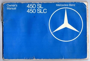 1978 Mercedes-Benz 450sl Owner's Manual ORIGINAL Printed Germany 76 pages - Picture 1 of 4