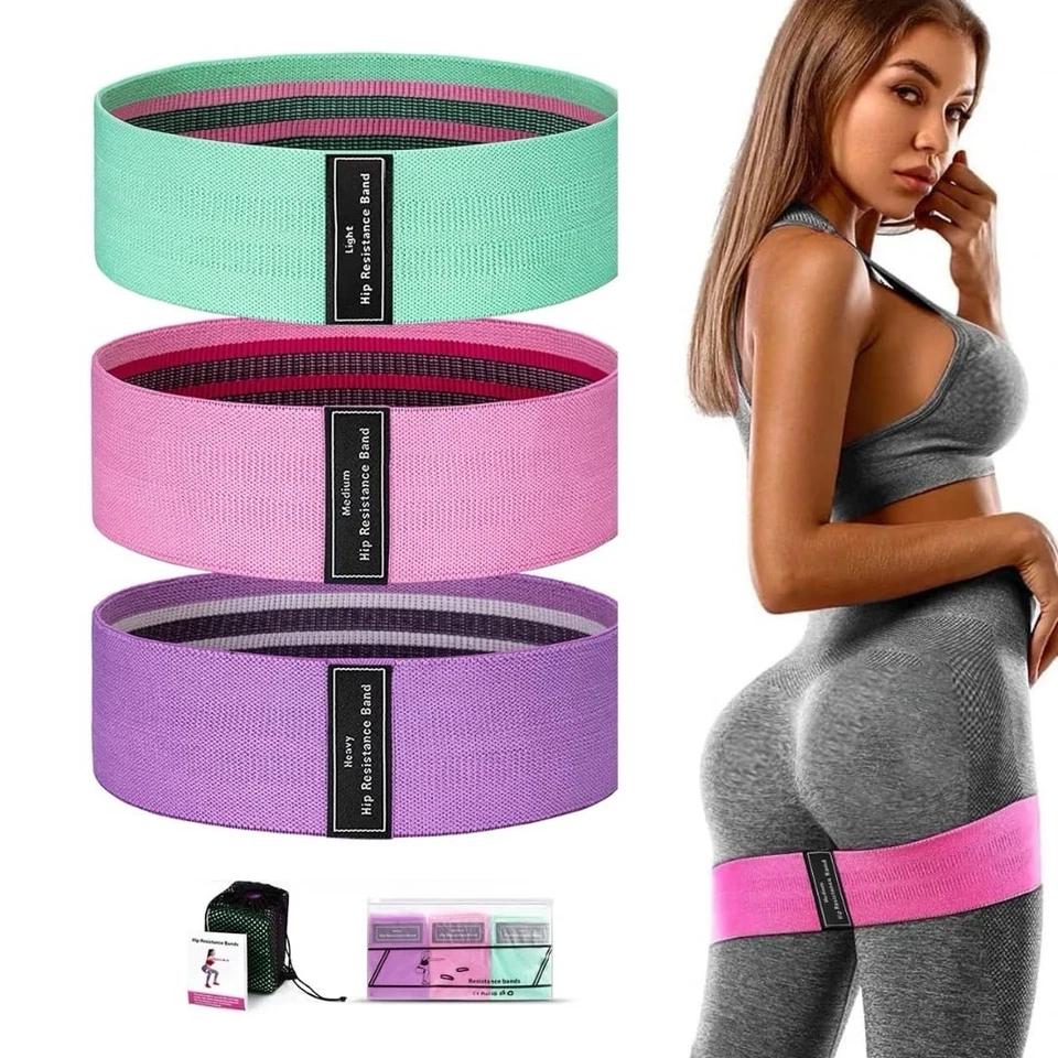 Bandas de Resistencia Tela Deportes Lazo Ejercicio Banda Conjunto Entrenamiento Fitness Gimnasio Yoga Foto 1 de 4