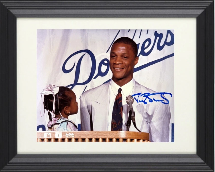 Фотография в рамке с автографом Дэррила Строберри из Los Angeles Dodgers MLB 8x10 — сертификат подлинности (8x AS) - Изображение 1 из 1
