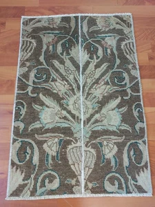 Floral Heriz Rug Antique P ersian Rug Patchwork Handmade Rug Free Ship Rug - Bild 1 von 10