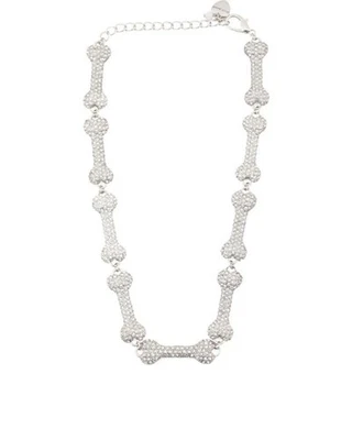 Collar Betsey Johnson Cristal Pavé Hueso Collar, 16 Pulgadas con 3 Pulgadas... Foto 1 de 2