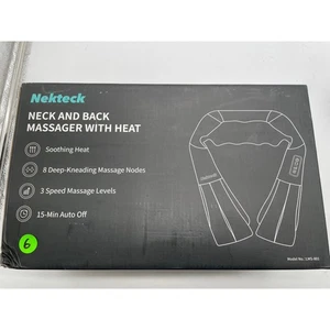 Nekteck Nacken- und Rückenmassagegerät mit Wärme LMS-801 110-240V / 60Hz Neu - Bild 1 von 6