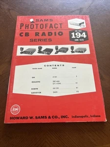Sams Photofact CB Radio Series Vol.194 June 1978 CB-194 - Zdjęcie 1 z 1