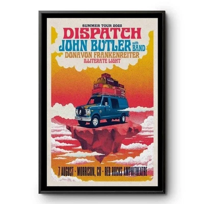 Dispatch Red Rocks Amphitheatre Aug 7, 2025 Poster 18x24"