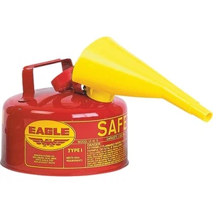 Eagle 1 Gal. Type I Galvanized Steel Gasoline Safety Fuel Can, Red UI-10-FS - Bild 1 von 2
