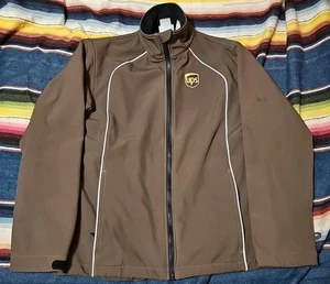 UPS Brown WEARGUARD Reflective Softshell Uniform Jacket Sz Small 3 - Picture 1 of 3
