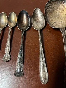 (5) Vintage antike massive Sterling Silber Gorham verschiedene Löffel - Bild 1 von 10