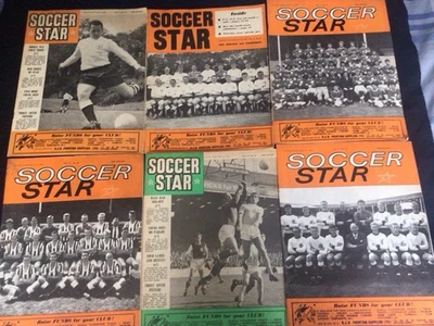 6 x SOCCER STAR  Magazines 1960s (1964/5) - GOOD CONDITION - Image 1 of 2