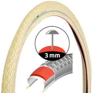 Retro Fahrrad-Reifen Creme 28" 28 x 1,75 Zoll ETRTO 47-622 Fahrrad-Decke Mantel - Bild 1 von 5