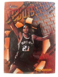 1997-98 Topps Finest Tim Duncan Rookie Card #101 with peel *See Description* - Picture 1 of 2