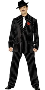 Smiffys Zoot Suit Costume, Male, Black (Size L) - Picture 1 of 1