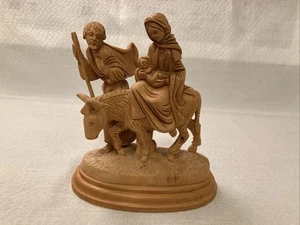 Olive Wood Crafts The Holy Family, Hand Carved “Zacharia Brothers” (Bethlehem)7" - Picture 1 of 13