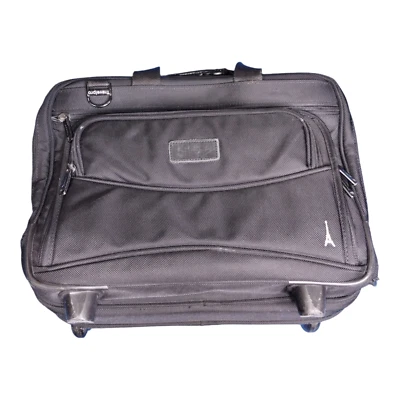 Travelpro Preto 16" Carry On Rolling Business Computador Laptop Bolsa Pasta - Imagem 1 de 4