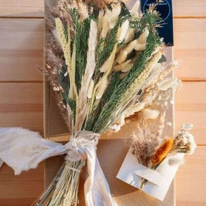 85Pcs Small Dried Flower Bouquet Small Whisk Small Grass Dried Flowers Decor - Picture 1 of 11