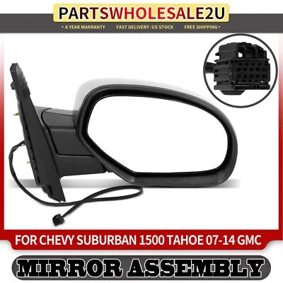 Espejo retrovisor térmico eléctrico cromado para pasajero para Chevrolet Suburban 1500 07-14 GMC Yukon Foto 1 de 4