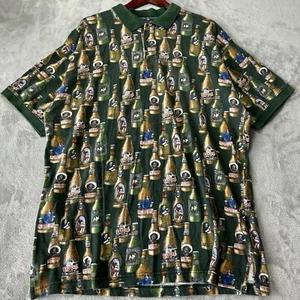 Big Dogs Polo Shirt Mens 2XL AOP Beer Bad Dog Brew Novelty Drunk Pet Party Shirt - Picture 1 of 7