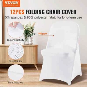 Spandex Wedding Chair Covers: Stretch Slipcover for Banquets, Hotels, Parties - Picture 1 of 9