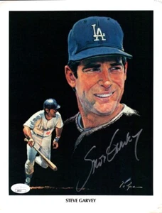 Steve Garvey Signed Autographed 8.5X11 Photo Print Artist Collage Dodgers JSA - Picture 1 of 2