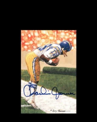 Charlie Joiner PSA DNA Coa Signed Goal Line Art Card GLAC Autograph - Image 1 of 3