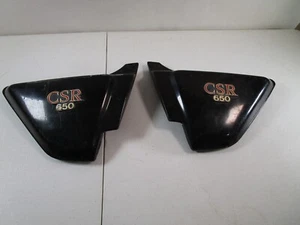 81 82 83 Kawasaki KZ650 CSR OEM Side Cover Set of 2 CSR650 Black - Picture 1 of 9