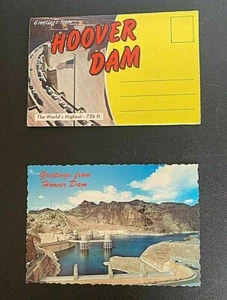 VINTAGE~HOOVER DAM~POSTCARD & FOLDOUT POSTCARDS~LOT #D - Picture 1 of 8