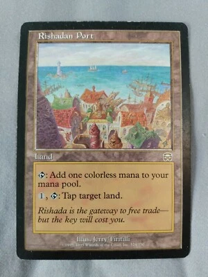 MTG - Rishadan Port - Mercadian Masques - LP With Very Light Play Wear - Image 1 of 2