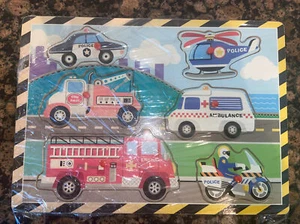 6 Piece Wooden Preschool Age Children Puzzle - Picture 1 of 1