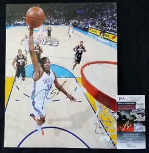Kevin Durant Nets Thunder Warriors JSA signiert 11x14 Foto Autogramm PSA OKC - Bild 1 von 3