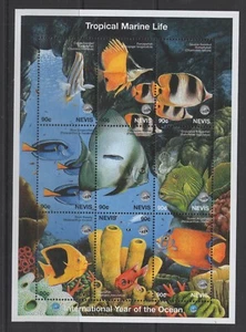 Nevis #1092 (1998 Tropical Fish sheet of nine) VFMNH CV $6.25 - Picture 1 of 1