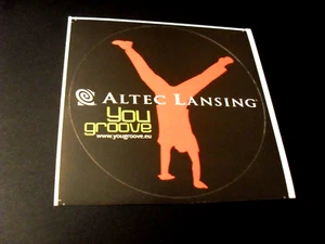 Sticker / sticker + Altec Lansing + You groove + speaker manufacturer USA - Picture 1 of 1