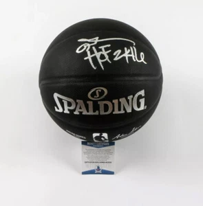 Allen Iverson Signed Spalding Black Basketball "HOF 2016" Inscription - Picture 1 of 1