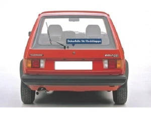 Dekorfolie Heckklappe VW Golf 1 GTI mit Wischer WIE ORIGINAL NEU 171898523A - Bild 1 von 1