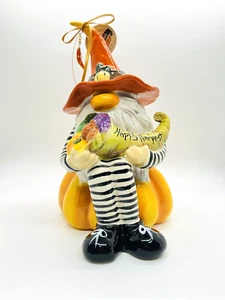 Blue Sky Clayworks Happy Harvest Gnome Figurine Thanksgiving Halloween 2020 Gift - Picture 1 of 12