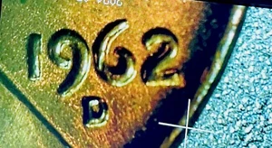 1962 D Lincoln Memorial Cent With An RPM And Doubled Die Obverse - Picture 1 of 8