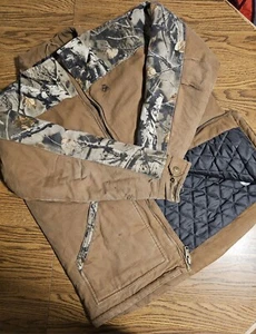 Legendary Whitetails 6234 Canvas Brown Camo Insulated Jacket Men's LT RN 132717 - Picture 1 of 24