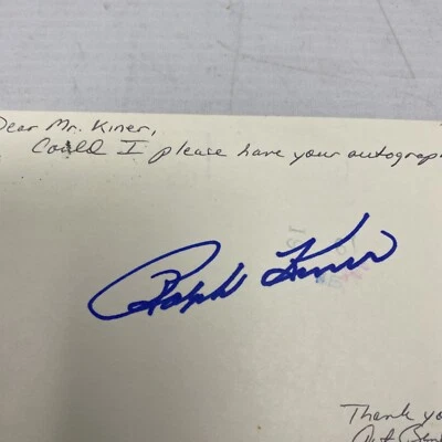 RARE RALPH KINER SIGNED, AUTOGRAPHED POSTCARD--PIRATES - Image 1 of 4