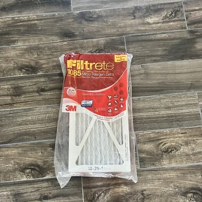 1085 3M Filtrete-Extra Air-Filter HVAC Furnace Smog Smoke Pollen Dust Allergen - Image 1 of 2